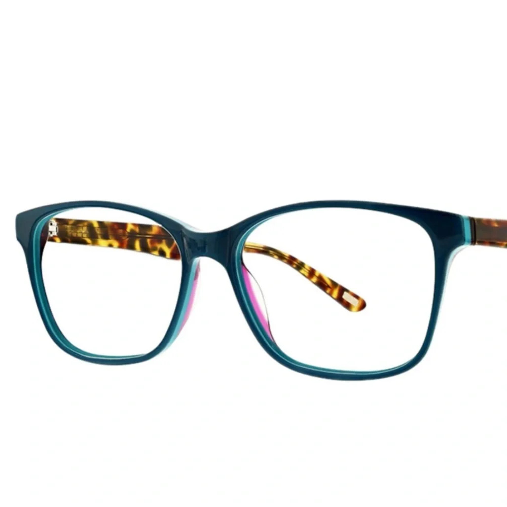 XOXO Carmel Teal Eyeglasses Frames RXable Tortoise and Teal NWT